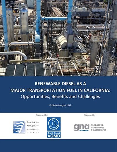 Renewable Diesel as a Major Transportation Fuel in California